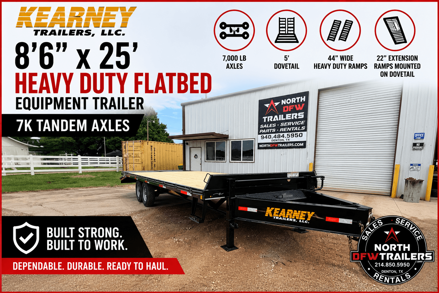 Kearney HD Equipment Trailer 25 foot Civic Marketplace Photo.png