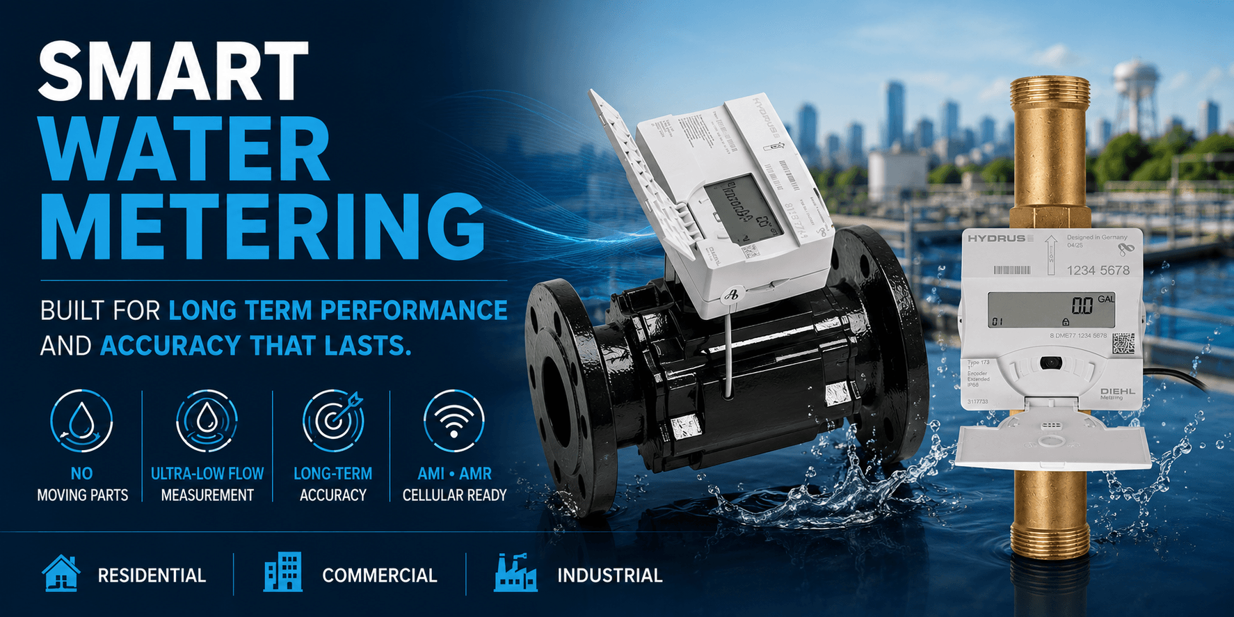 Ultrasonic Smart Water Metering - Residential & C&I